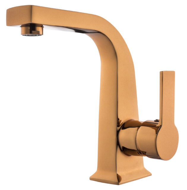 Bronz Rose Diamond Lavabo Bataryası